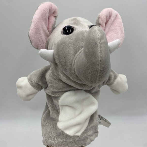 SET of 2 Kelly Toy Adorable Plush Hand PUPPETS Elephant and Lion 2 PC LOT Zoo - Picture 11 of 15